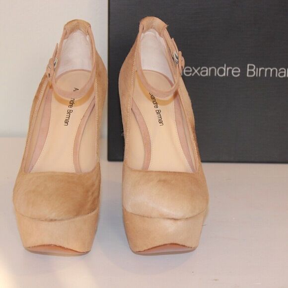 NEW Alexandre Birman Scarpin Nude Platform shoes size 7.5 - Picture 7 of 10